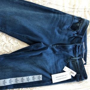 Dark to Medium Wash Old Navy Rockstar Skinny Jeans